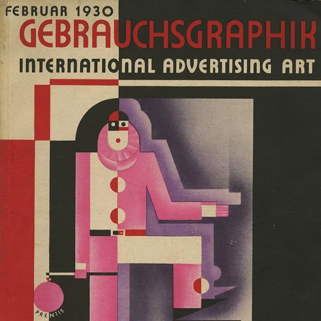Gebrauchsgraphik, February 1930. Berlin: Gebrauchsgraphik, [Vol. 7, No. 2], Professor H. K. Frenzel [Editor]. Reynaldo Luza, Hans Schleger.