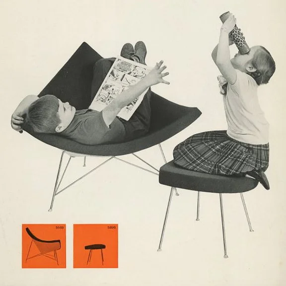 HERMAN MILLER. Nelson & Eames:  LOUNGE CHAIRS. Zeeland, MI: The Herman Miller Furniture Company, [1959].