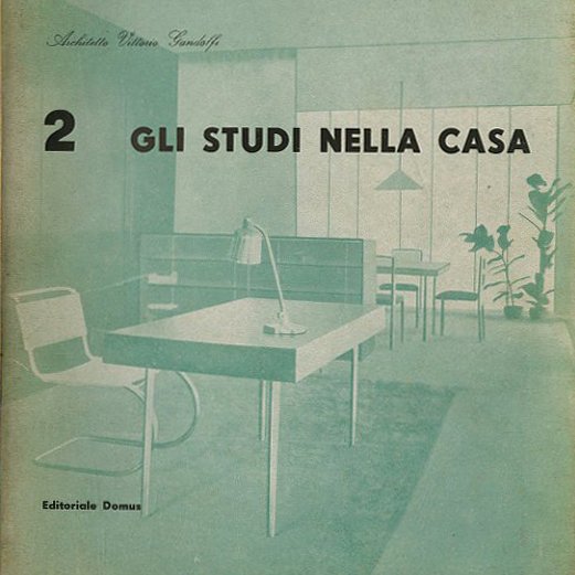 Quaderni di Domus no. 2. Vittorio Gandolfi: GLI STUDI NELLA CASA [Home Studies]. Milano: Domus, May 1945.