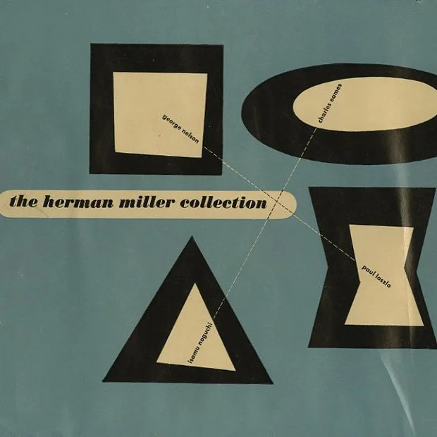 HERMAN MILLER COLLECTION [1950], THE [Furniture Designed by George Nelson, Charles Eames, Isamu Noguchi and Paul Laszlo]. Zeeland, MI: Herman Miller Furniture Co., 1950.
