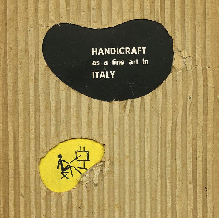 Munari, Bruno [Designer], Carlo Lodovico Ragghianti [Introduction]: HANDICRAFT AS A FINE ART IN ITALY. New York: Handicraft Development Inc., and CADMA Florence, 1948.