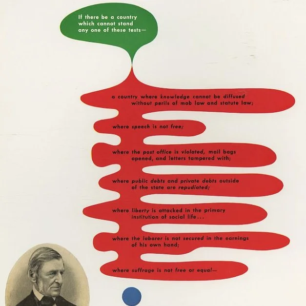 GREAT IDEAS. Herbert Bayer [Design Director]: GREAT IDEAS OF WESTERN MAN ADVERTISEMENTS FOR 1950 – 51 – 52. Chicago: Container Corporation of America, 1952.
