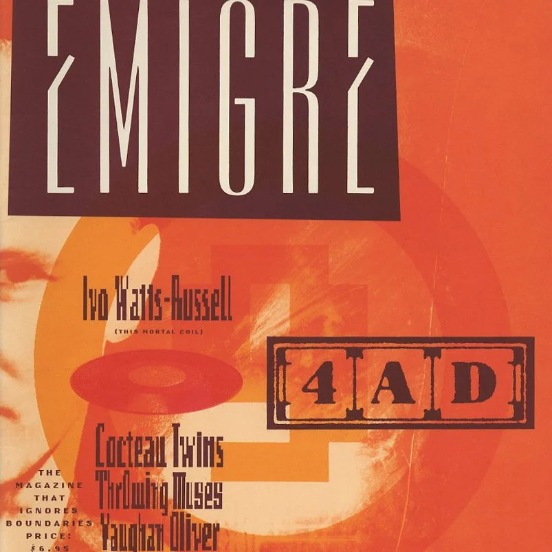Emigre 9  [4AD], Berkeley, CA, 1990. Rudy VanderLans and Zuzana Licko, Original edition [6,000 copies].
