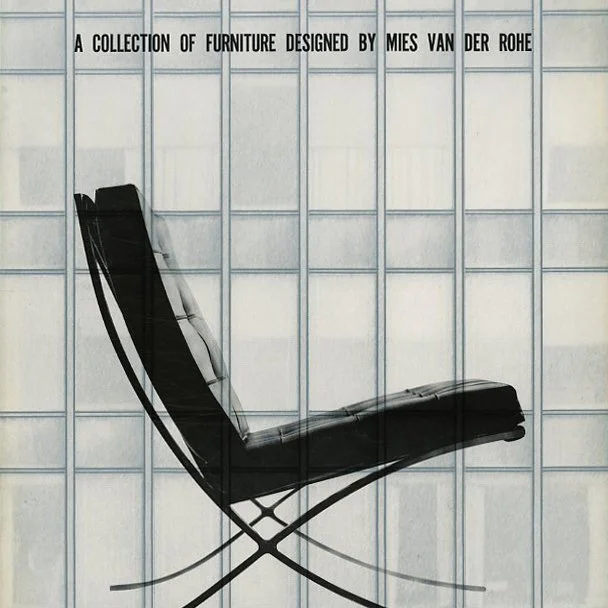 Knoll Associates, Herbert Matter [Designer]: A COLLECTION OF FURNITURE DESIGNED BY MIES VAN DER ROHE. New York: Knoll Associates, Inc., October 1964.