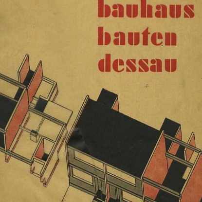 Bauhausbücher 12. Walter Gropius: BAUHAUSBAUTEN DESSAU. Munich: Albert Langen Verlag, 1930.
