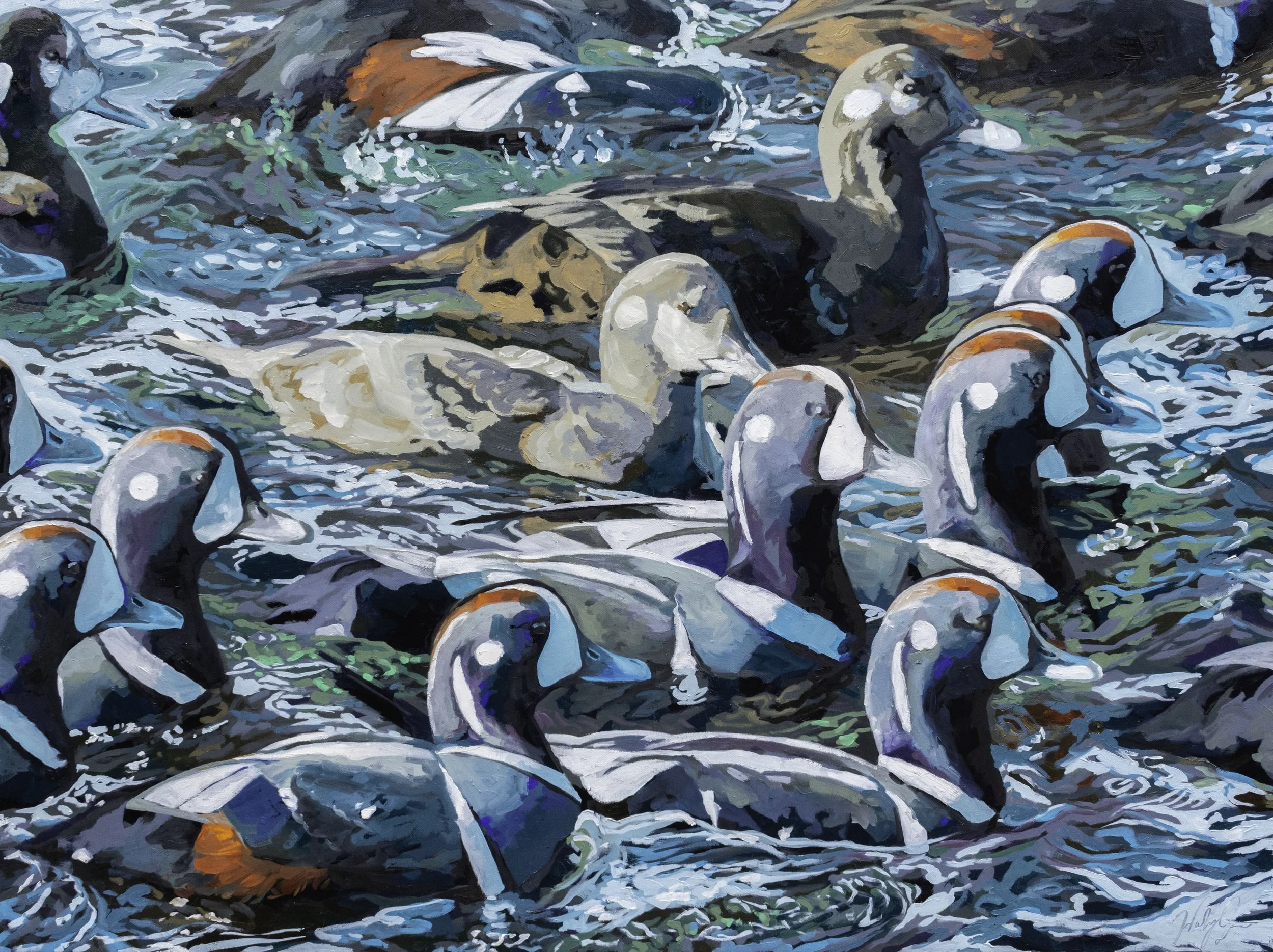 Raft, 30x40", oil on canvas, 2024, sold