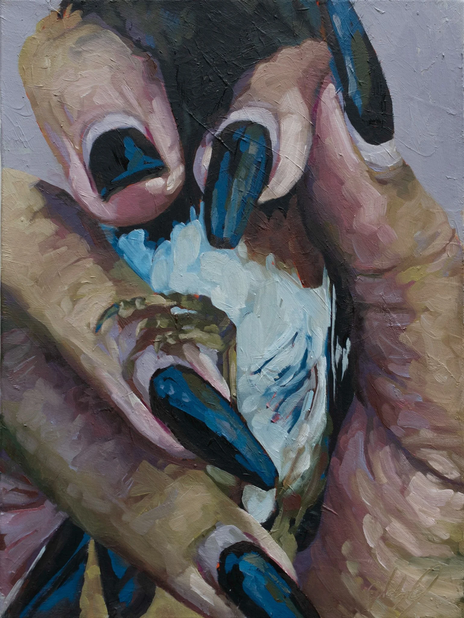 Clasp, 16x12", oil on canvas, 2024, sold 