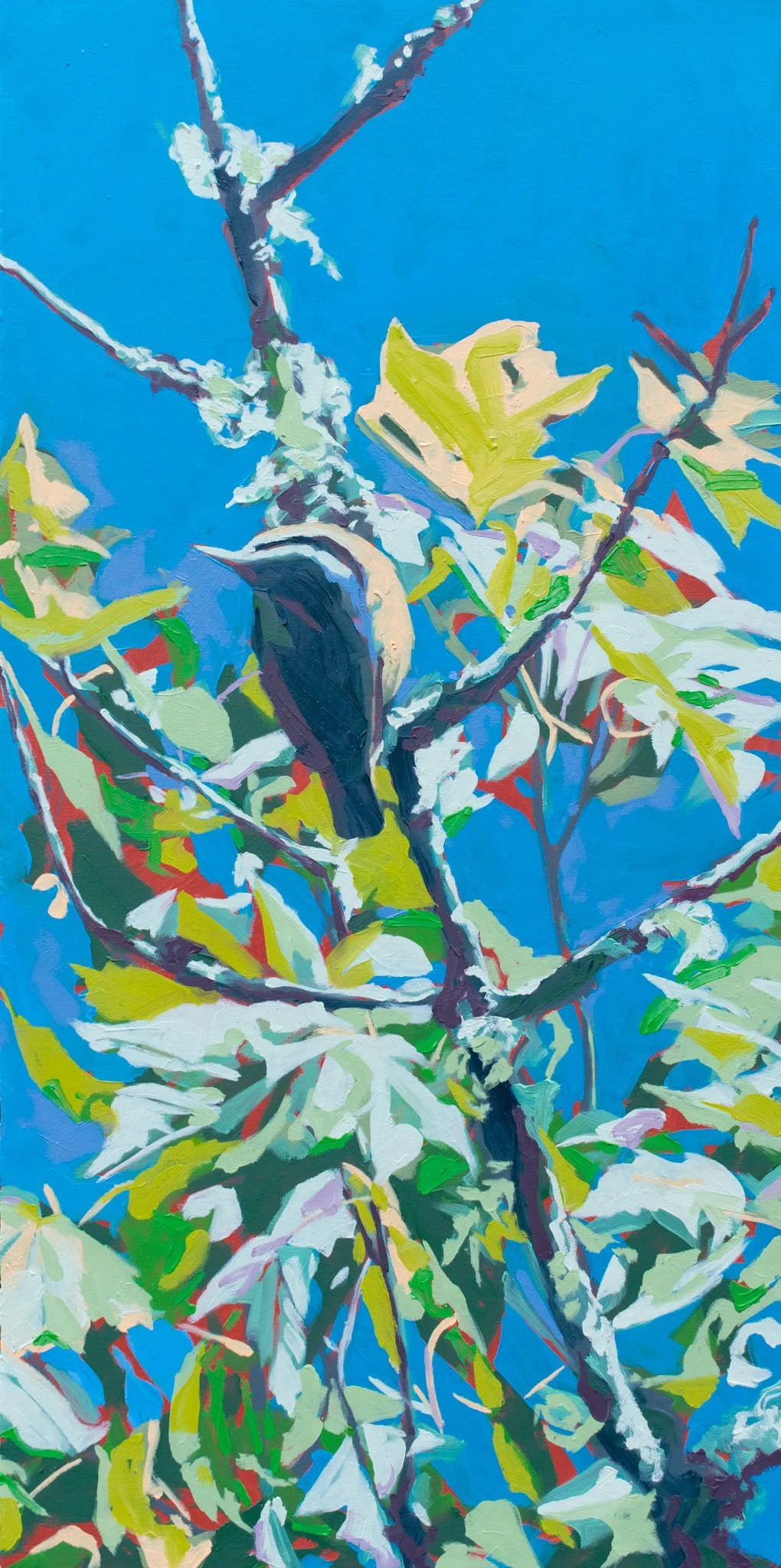 Above the Road, 24x12", oil on canvas, 2026, $600
