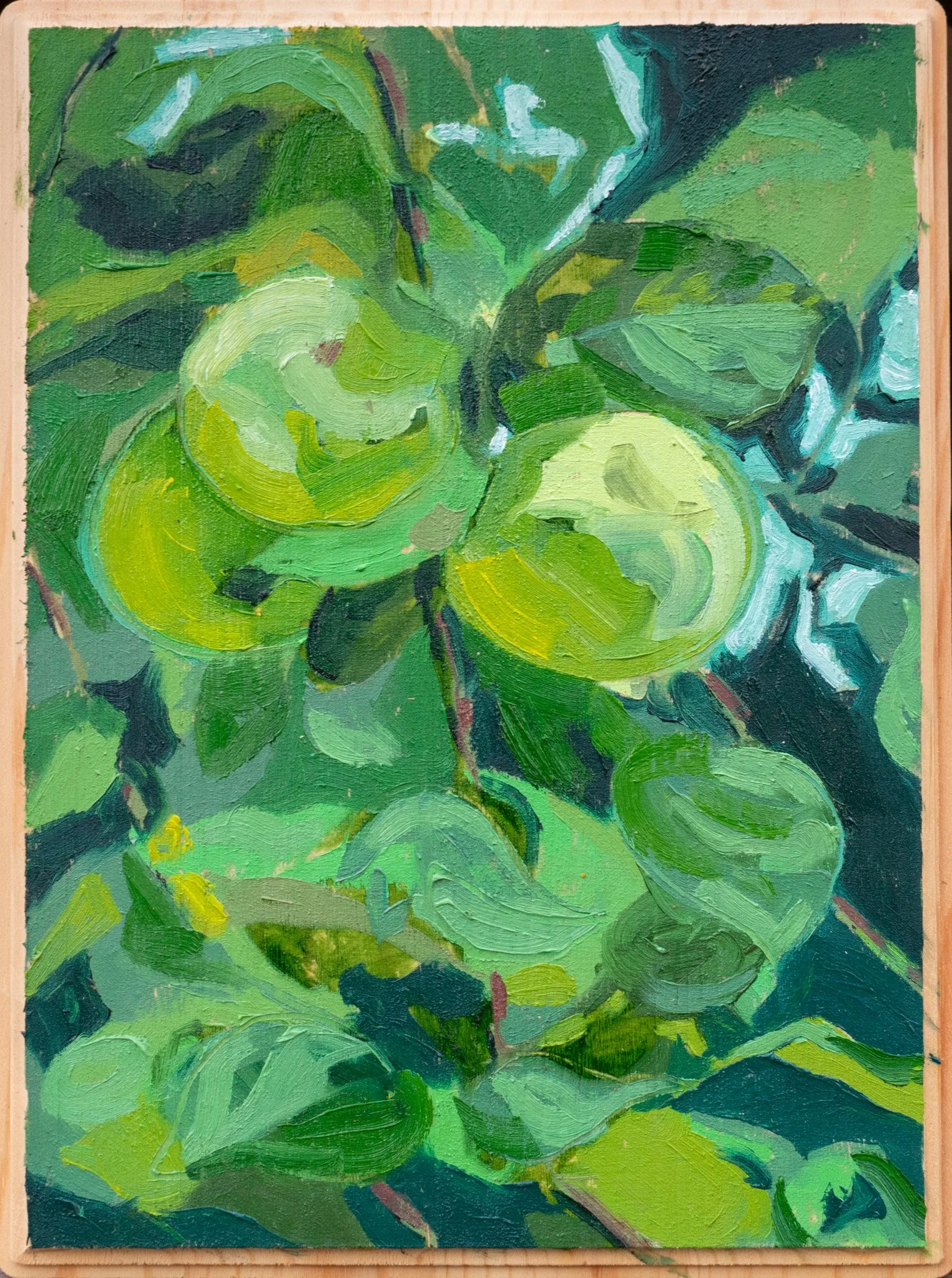 Yard Treasures, 12x9", oil on wood, 2025, sold