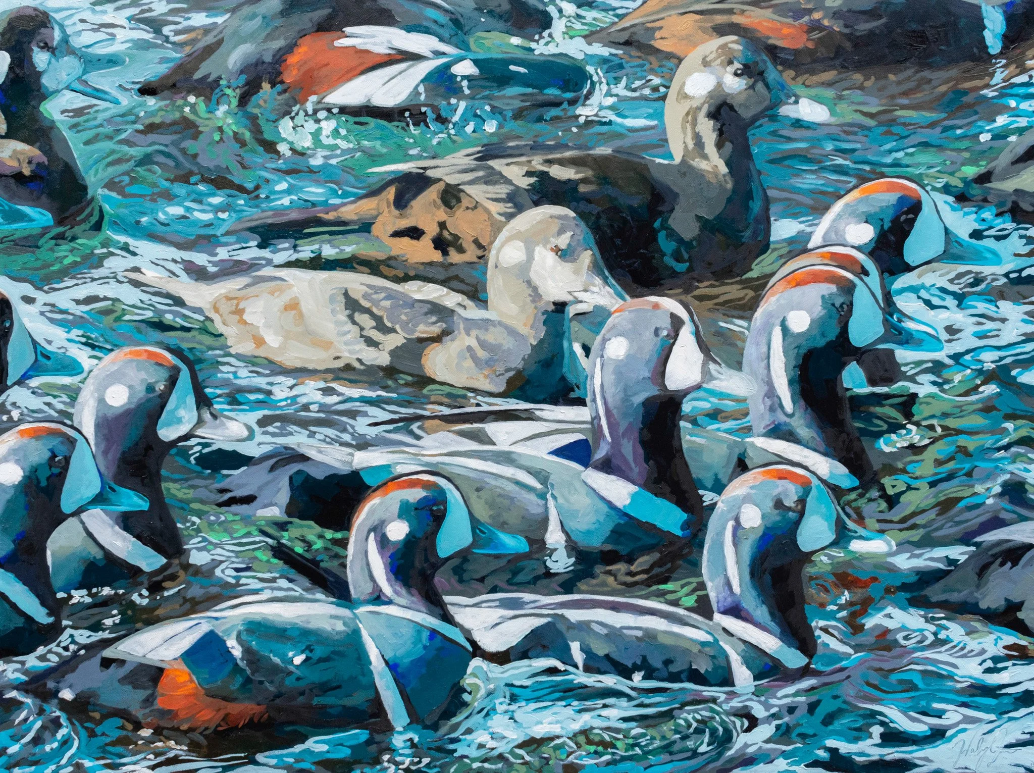 Raft, 30x40", oil on canvas, 2024, sold
