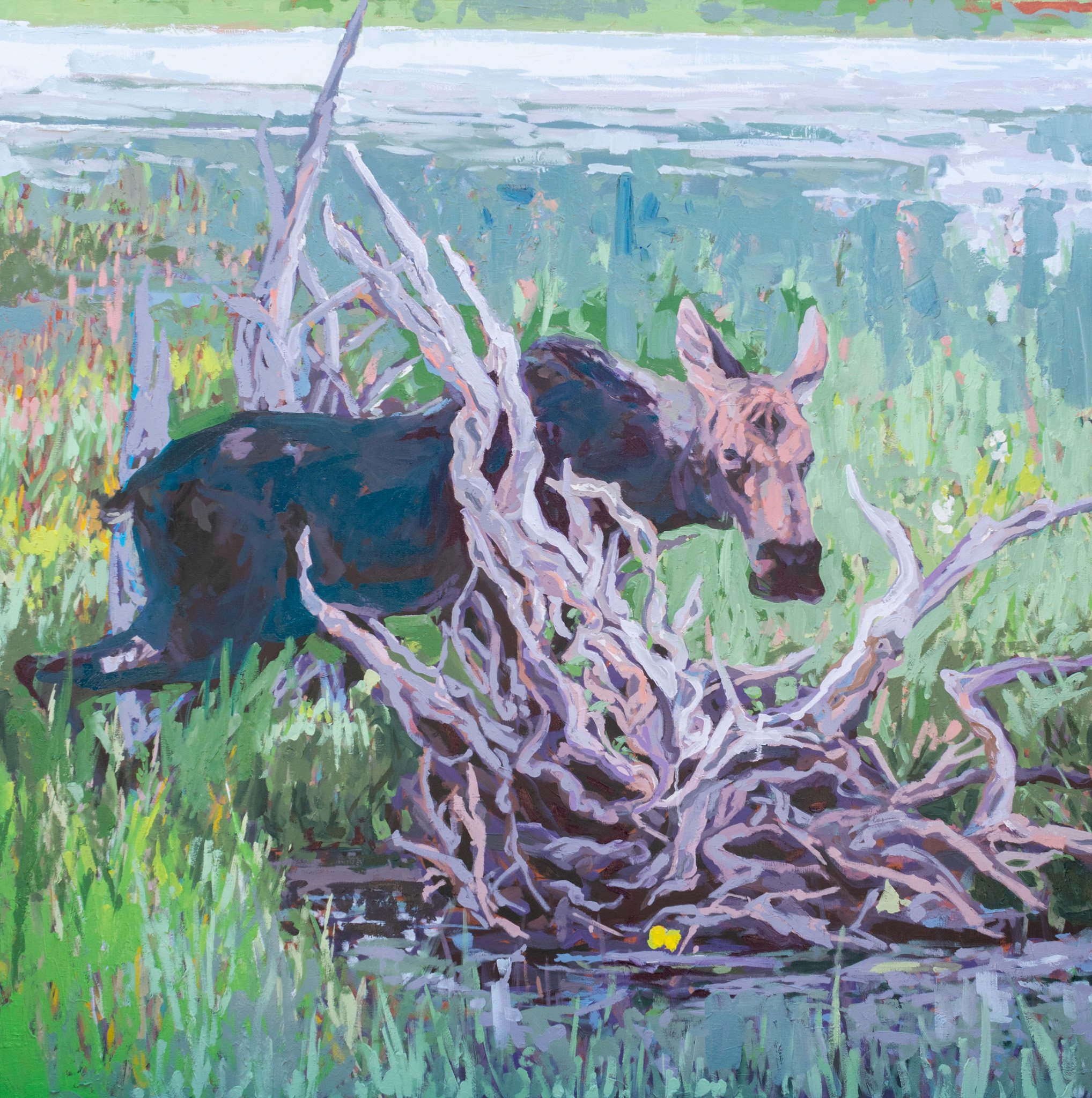 Bones, 42x42", oil on canvas, 2026, $3,000