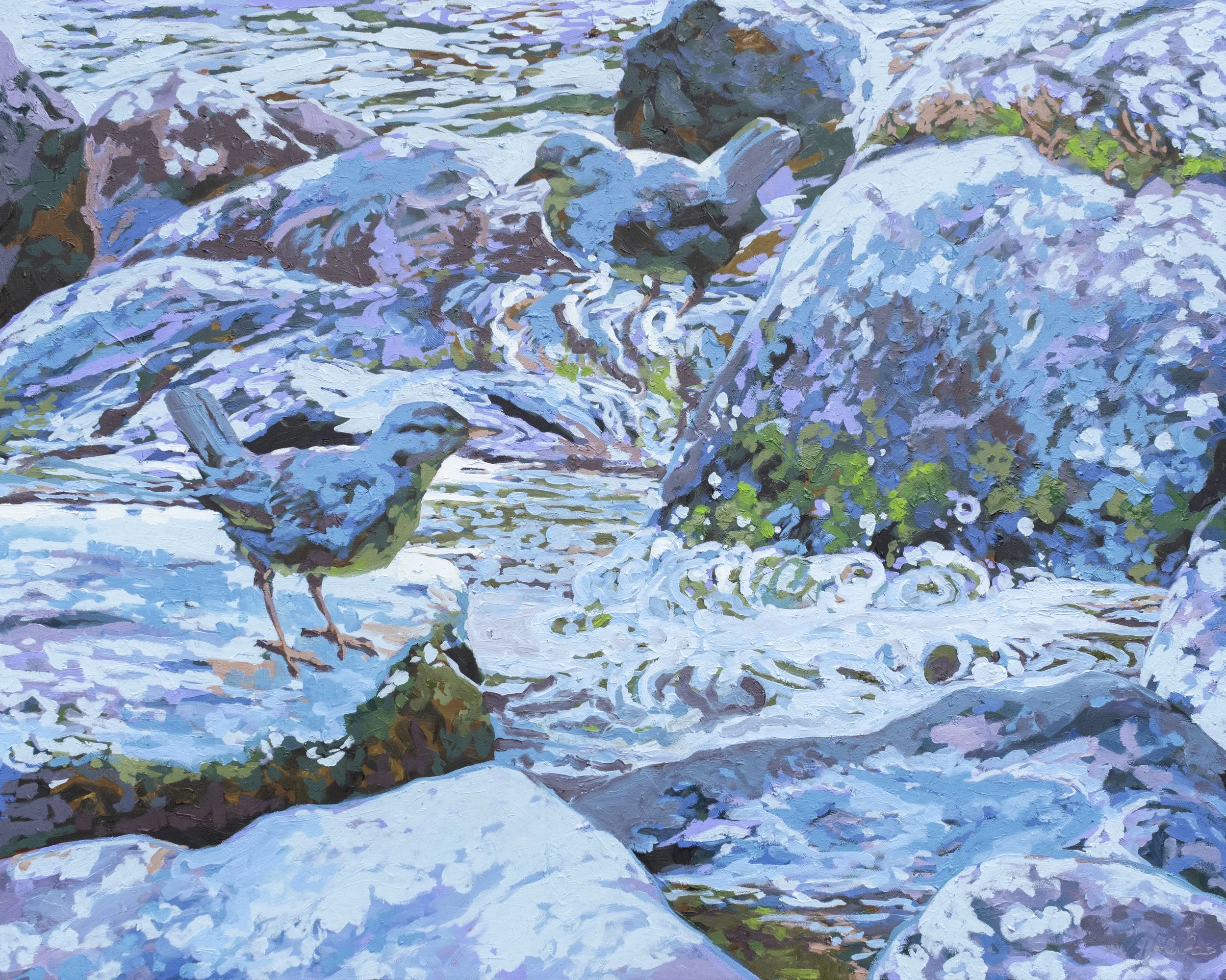 The Little Dippers, 24x30", oil on canvas, 2024, sold