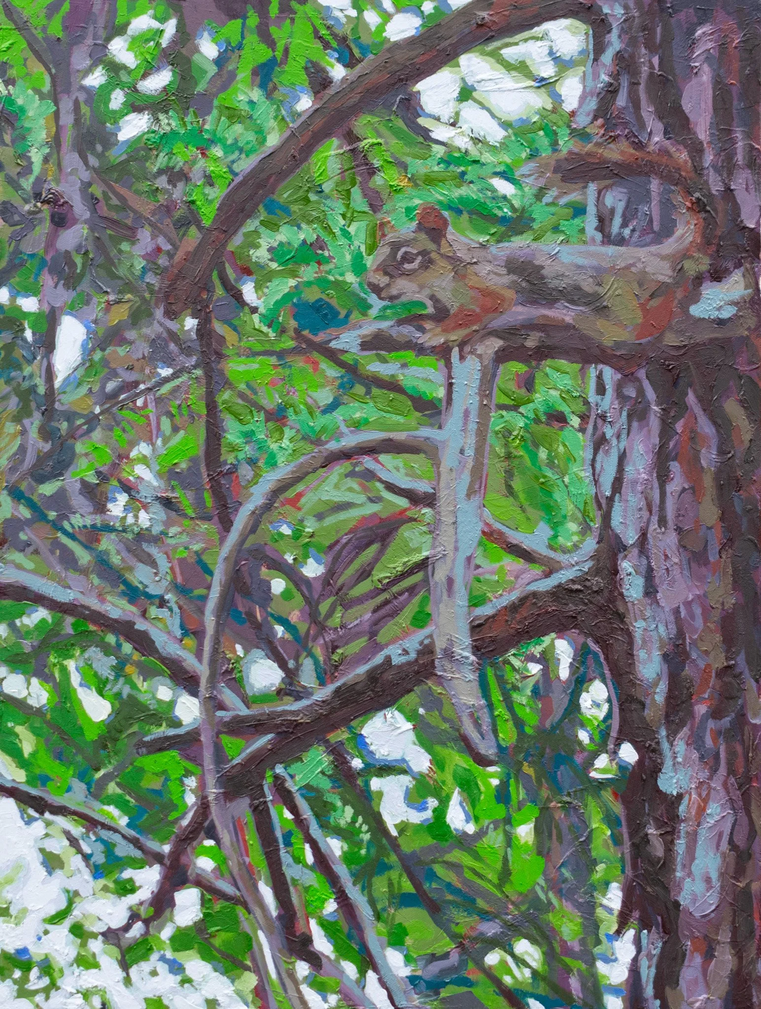 Sabotage, 24x18", oil on canvas, 2025, $650