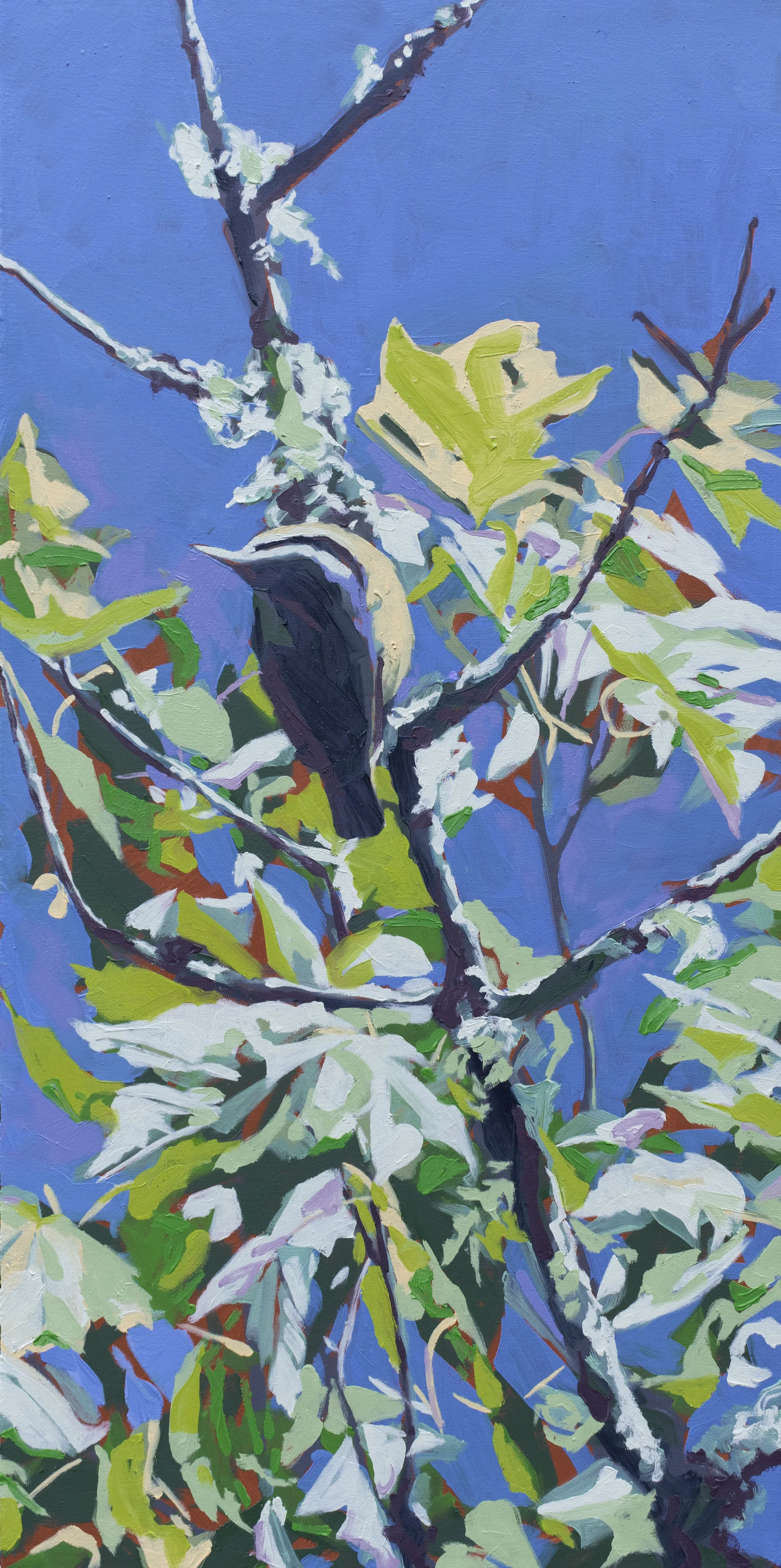 Above the Road, 24x12", oil on canvas, 2026, $600