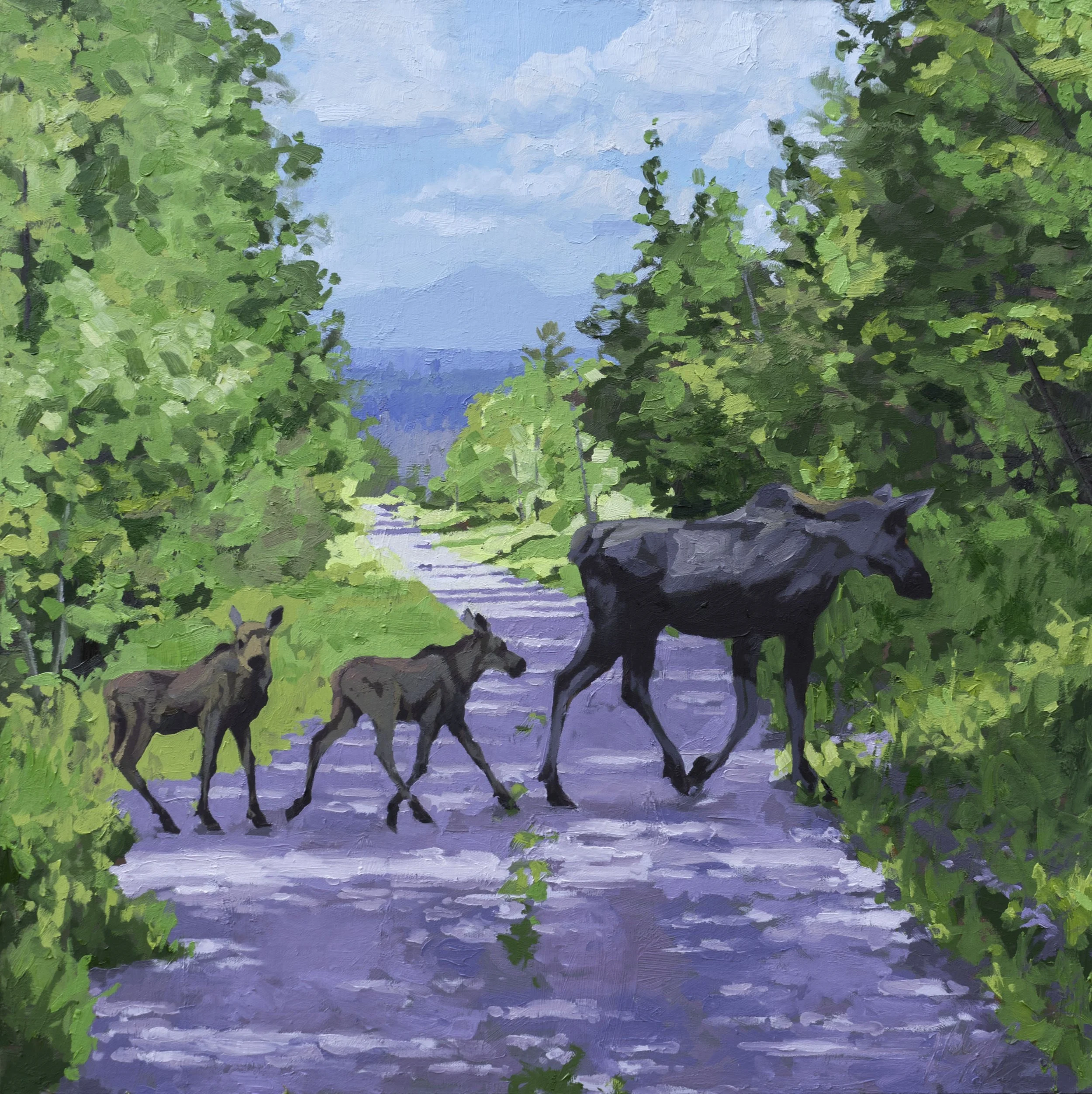 North to Katahdin, 24x24", oil on canvas, 2024, $1,200