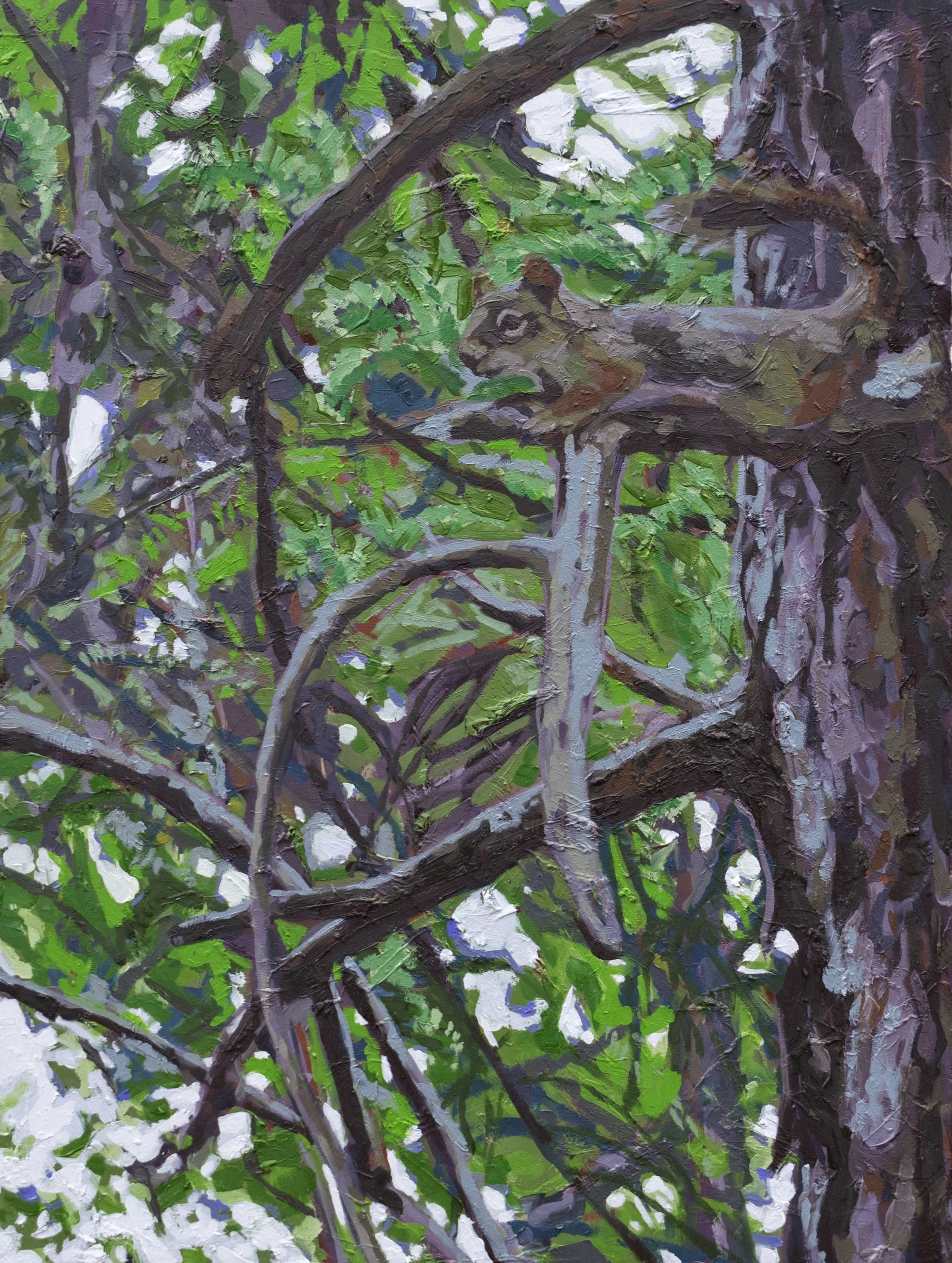 Sabotage, 24x18", oil on canvas, 2025, $650