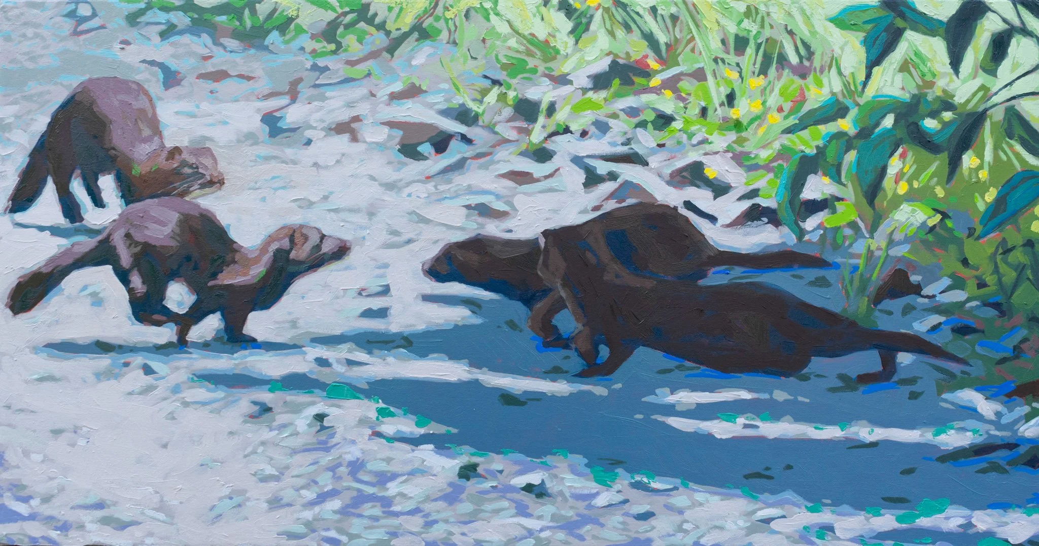 Children at Play, 18x34", oil on canvas, 2026, $1,200