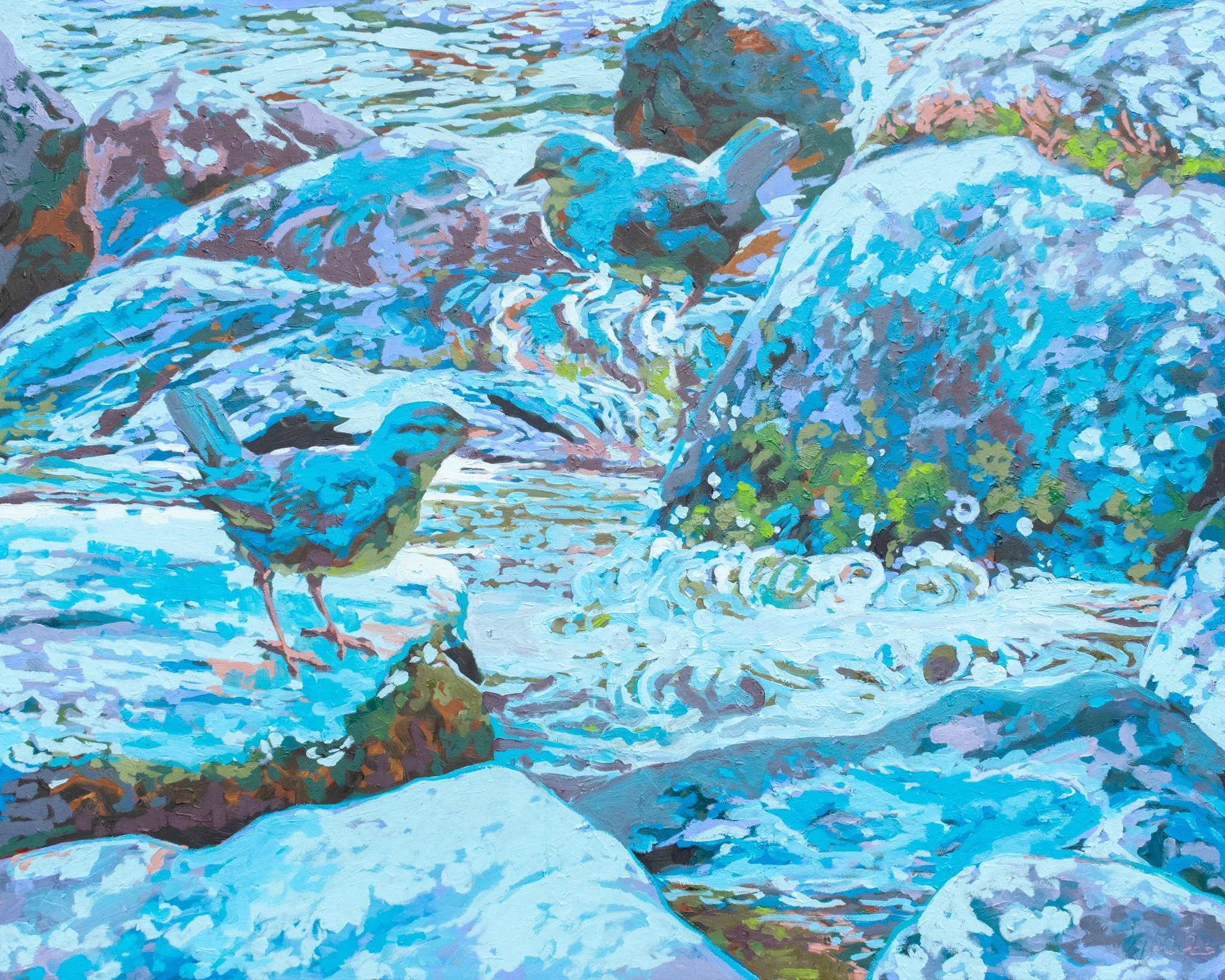 The Little Dippers, 24x30", oil on canvas, 2024, sold