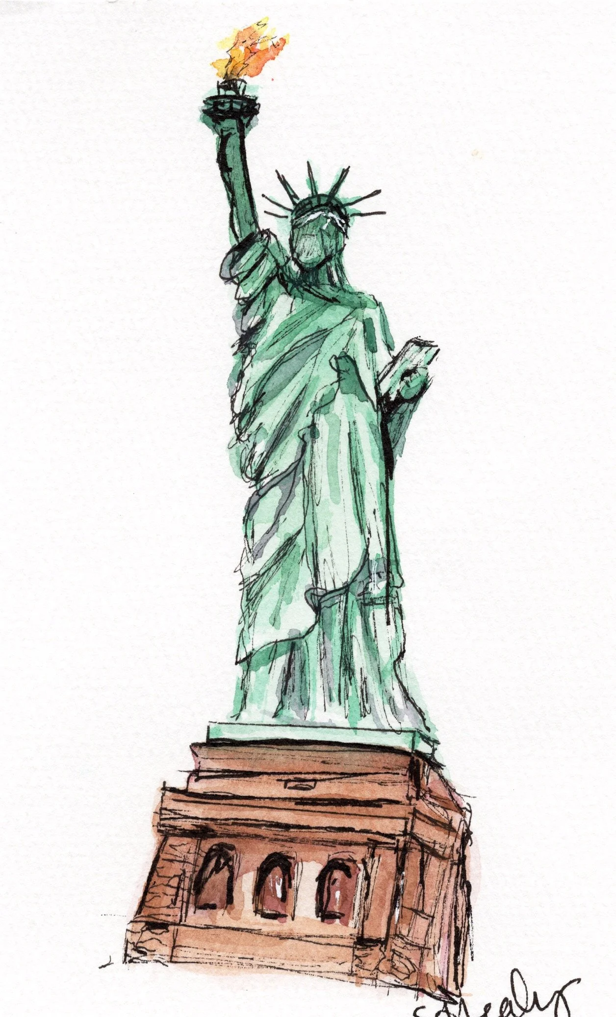 Lady Liberty Print