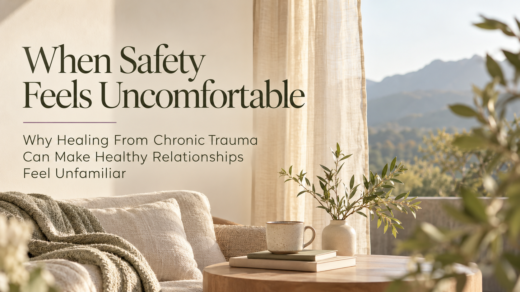 When Safety Feels Uncomfortable: Why Healing From Chronic Trauma Can Make Healthy Relationships Feel Unfamiliar