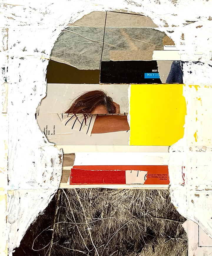 Patti Smith, 2024, collage, 12.5"H x 10.5"W