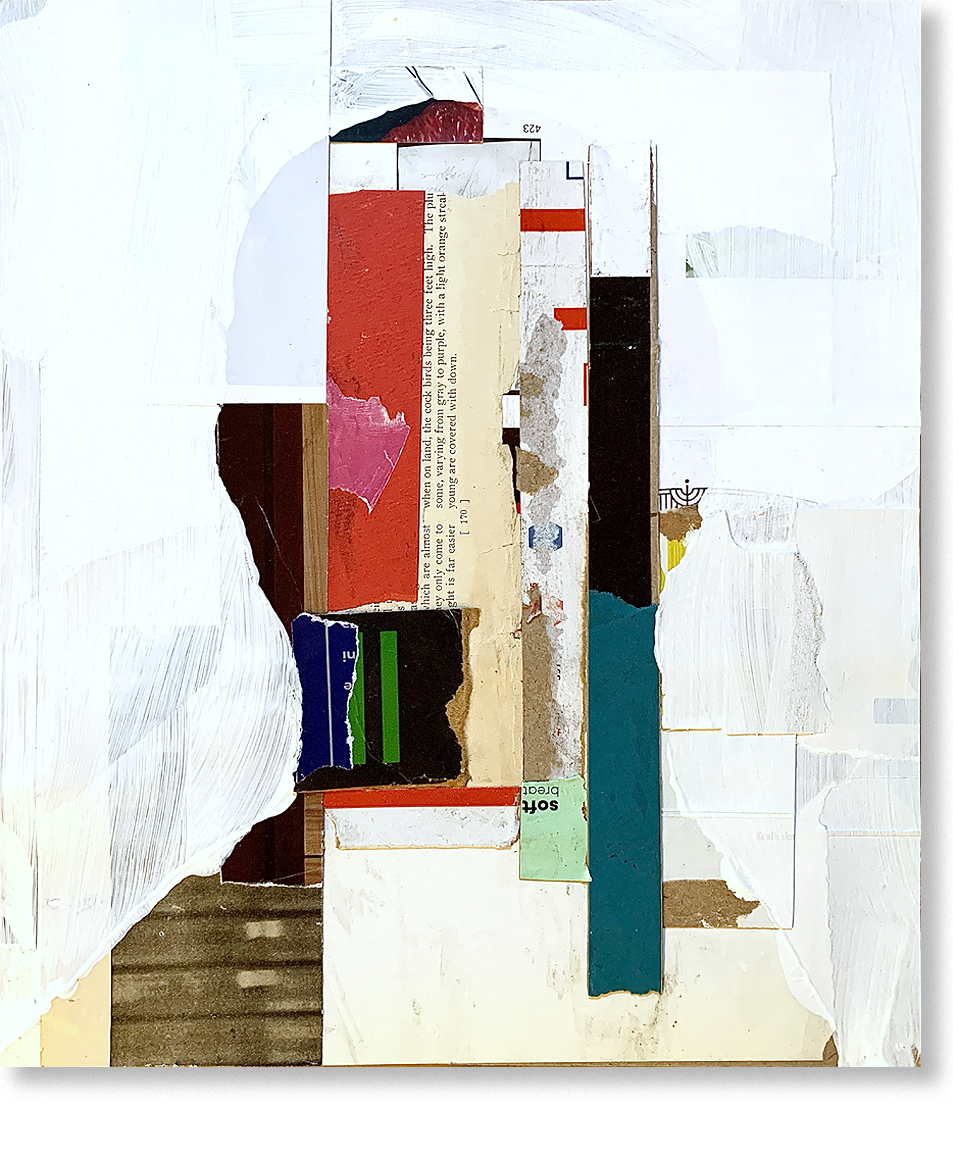 maya angelou, 2024, collage, 12.5"H x 10.5"W