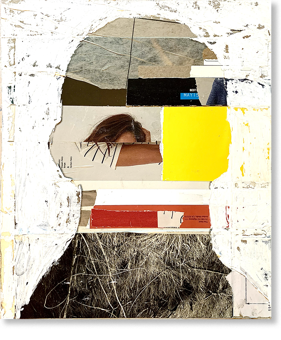 patti smith, 2024, collage, 12.5"H x 10.5"W