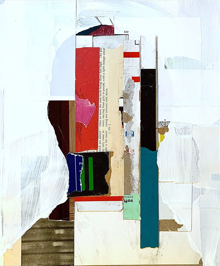 Maya Angelou, 2024, collage, 12.5"H x 10.5"W