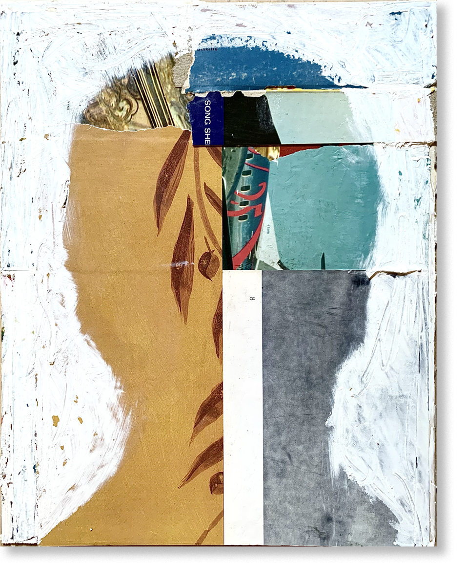 gertrude stein, 2024, collage, 12.5"H x 10.5"W