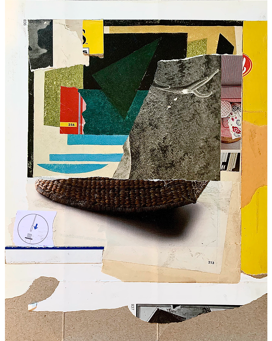 fu..G}ue, collage, 12.5"H x 10.5"W