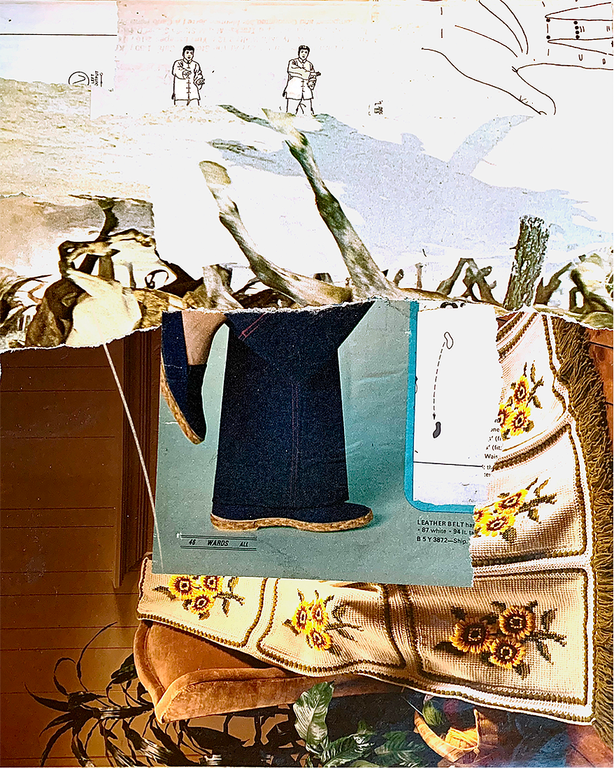 ra-di.anta{gent, collage, 12.5"H x 10.5"W