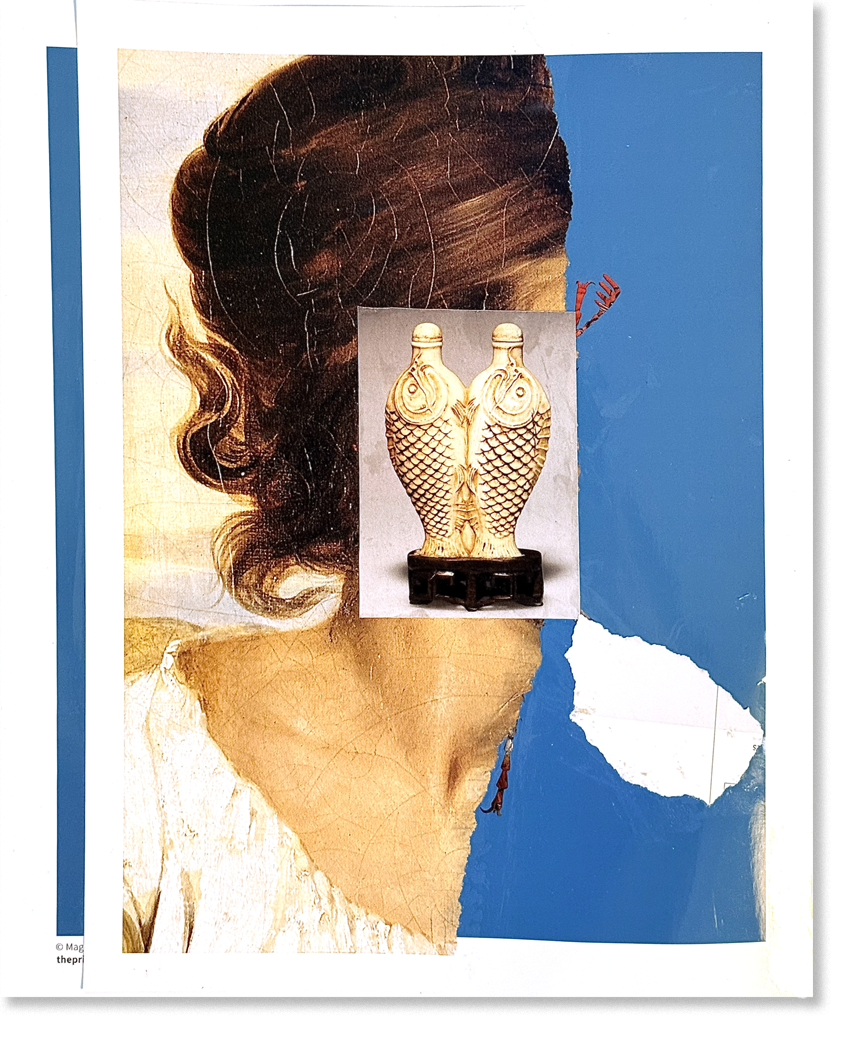 constel.lation, collage, 12.5"H x 10.5"W