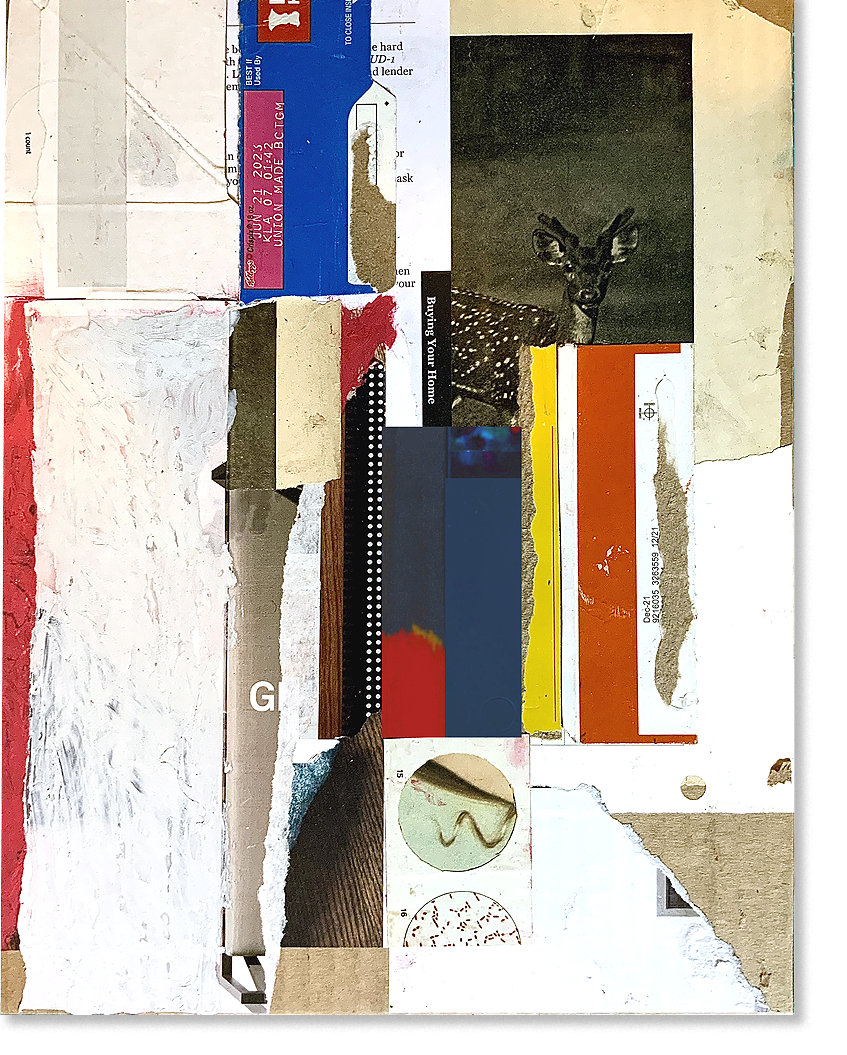 f.un +n_e, collage, 12.5"H x 10.5"W