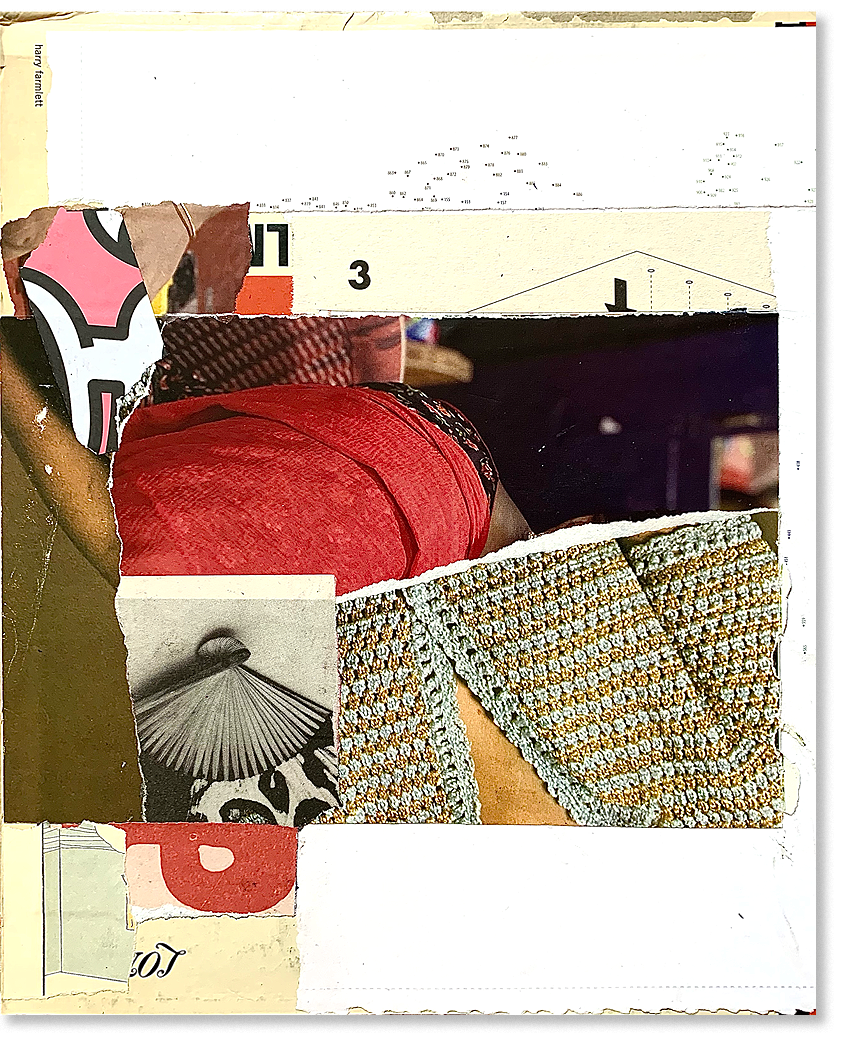 lil-m.ix, collage, 12.5"H x 10.5"W