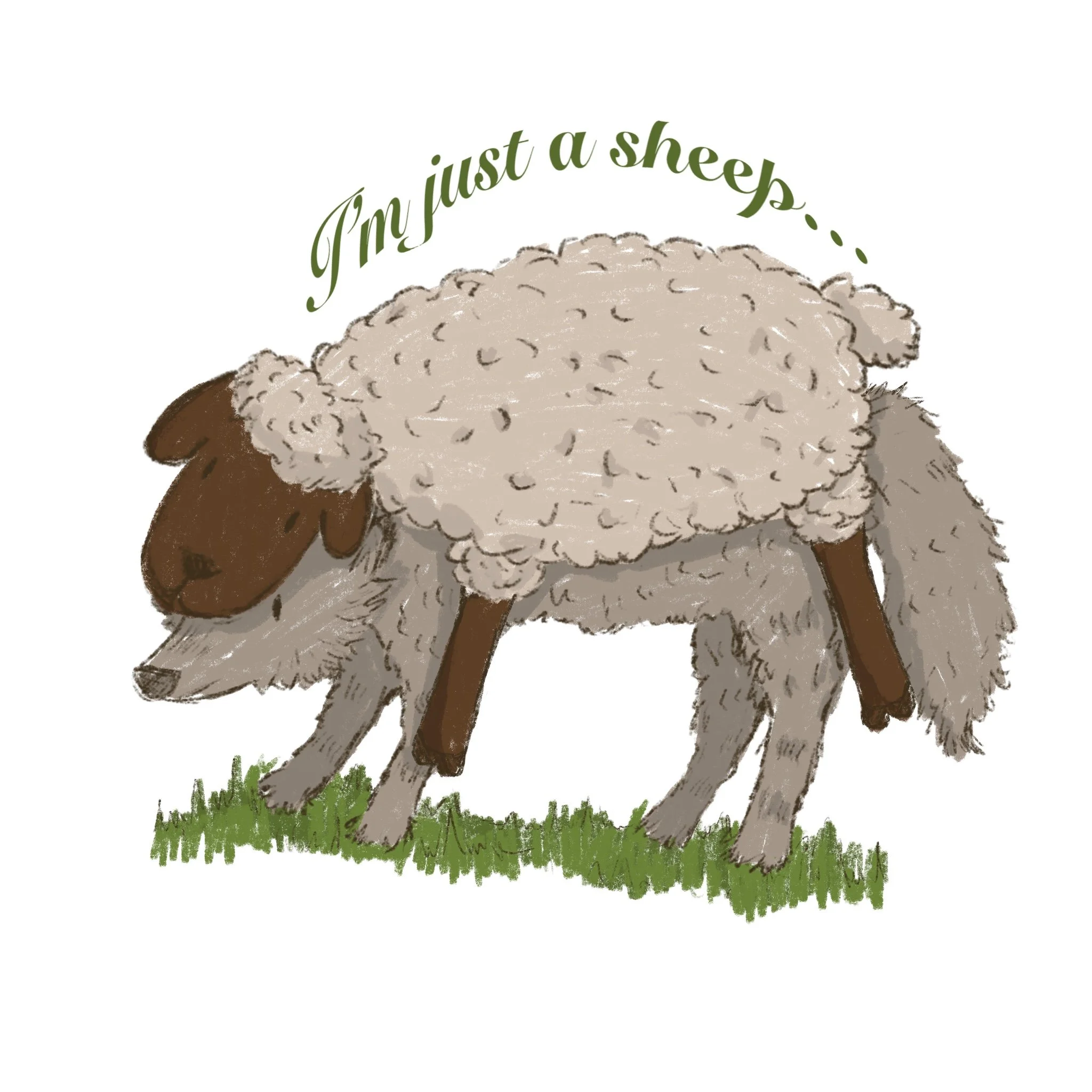I'm just a sheep sticker