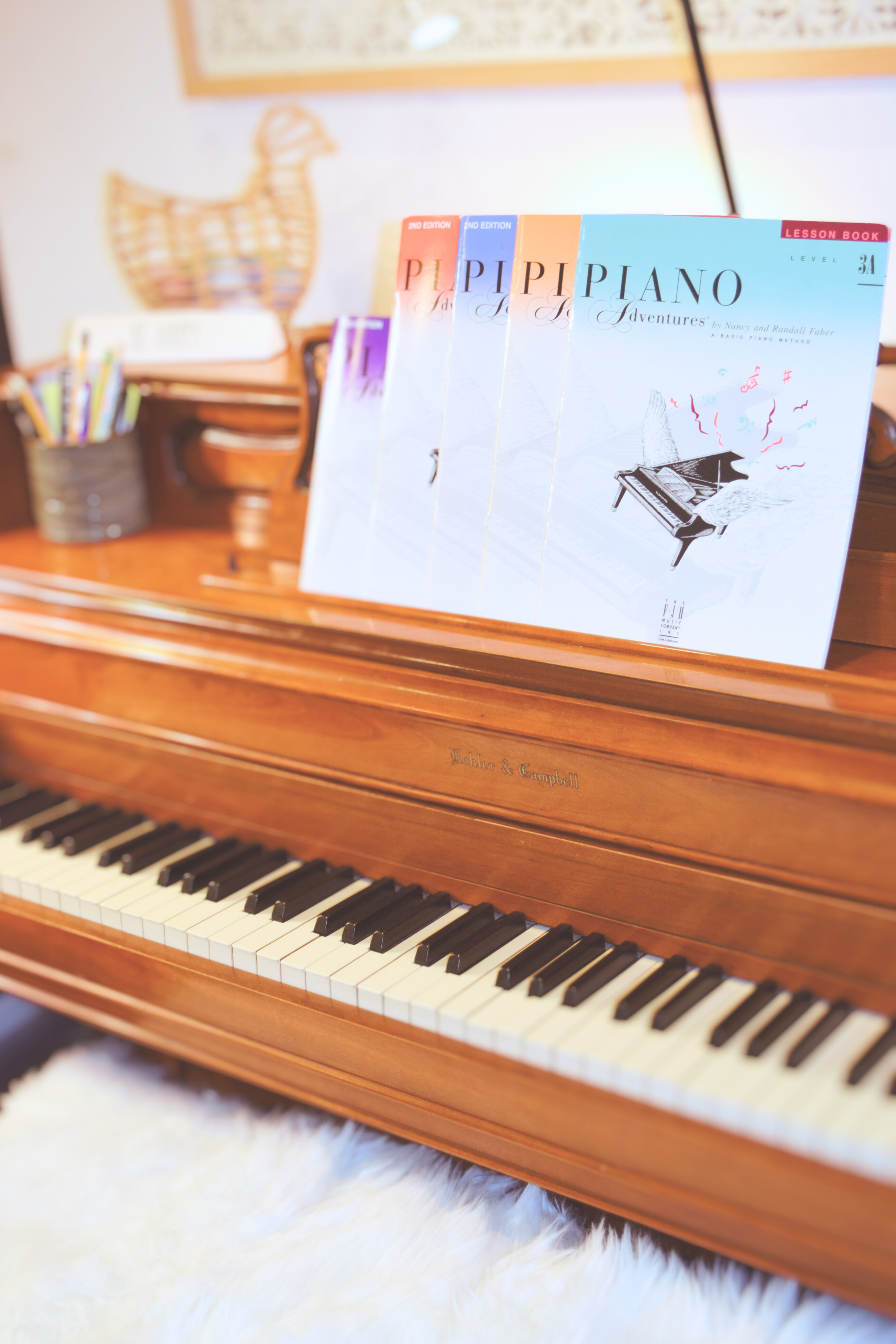 The piano and the Piano Adventures series