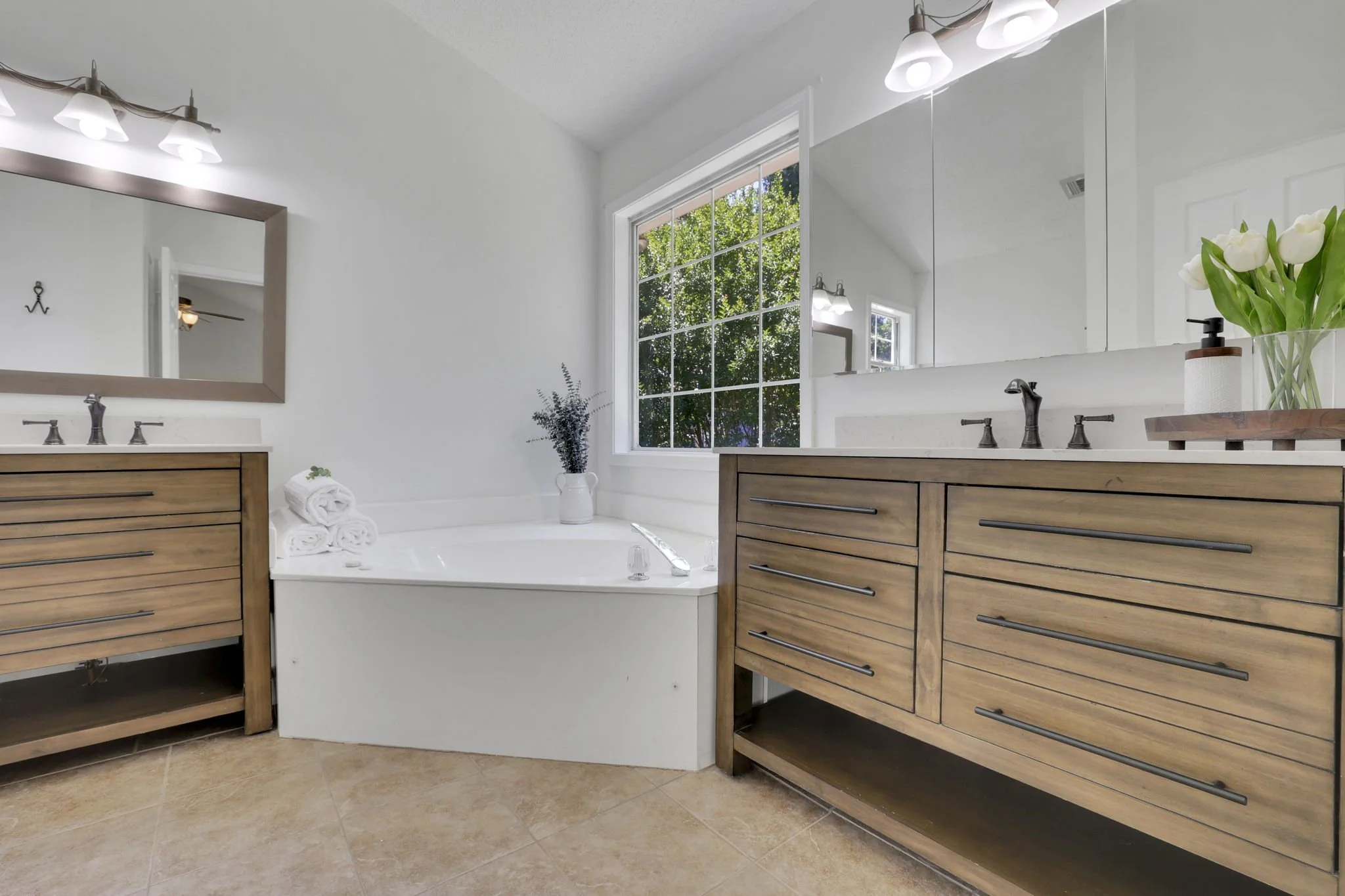 The transformation was designed to help buyers emotionally connect with the space and perceive it as a restful spa/retreat rather than just a bathroom.