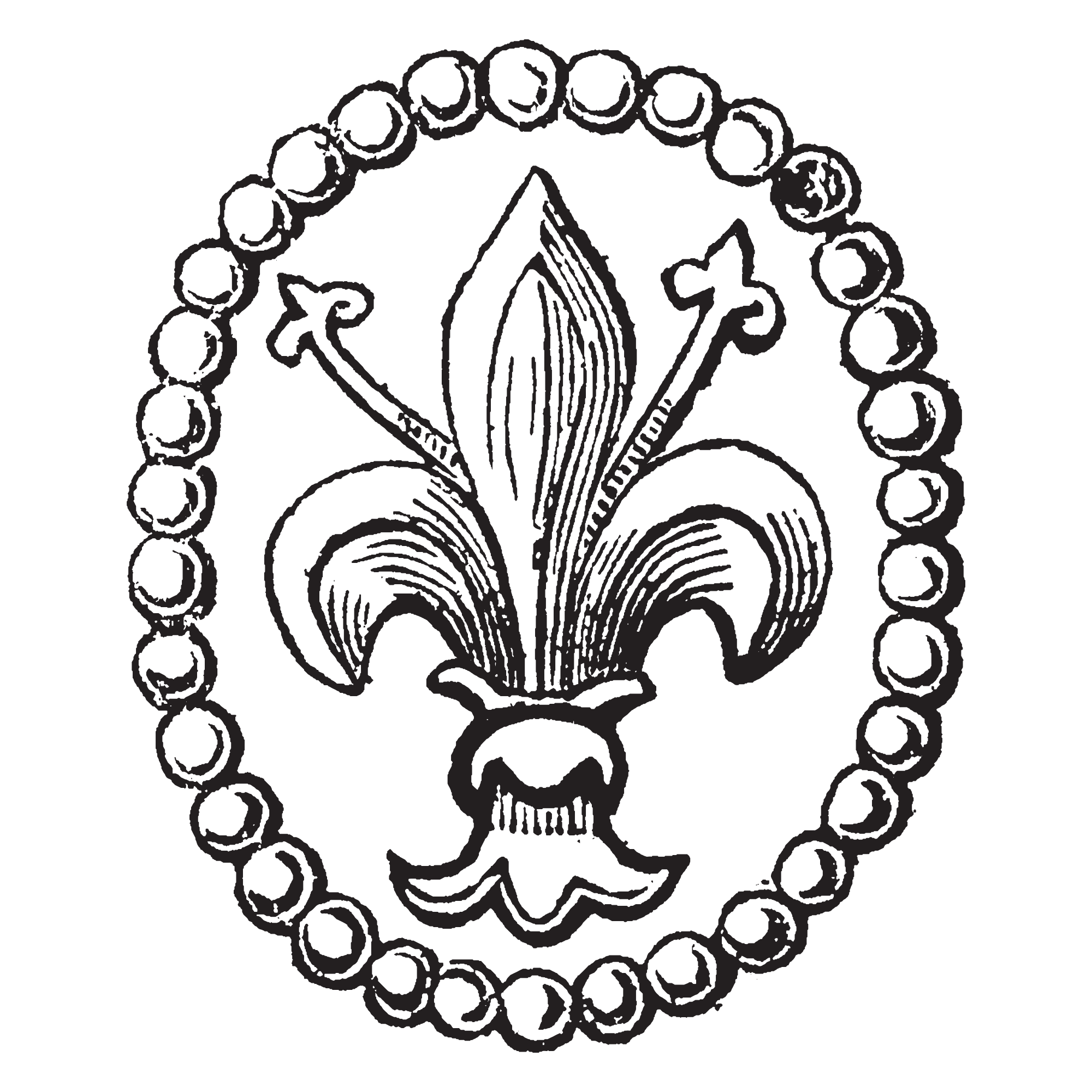 A skull with a floral and decorative pattern surrounding it.