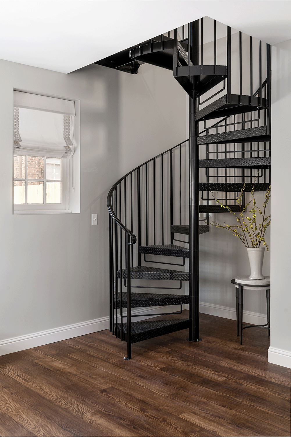 Spiral staircase.