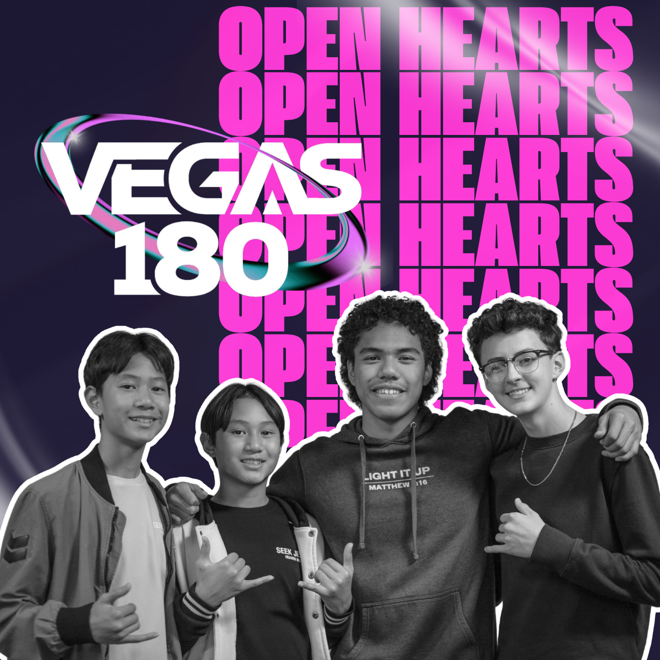 Vegas 180 - featuring open hearts