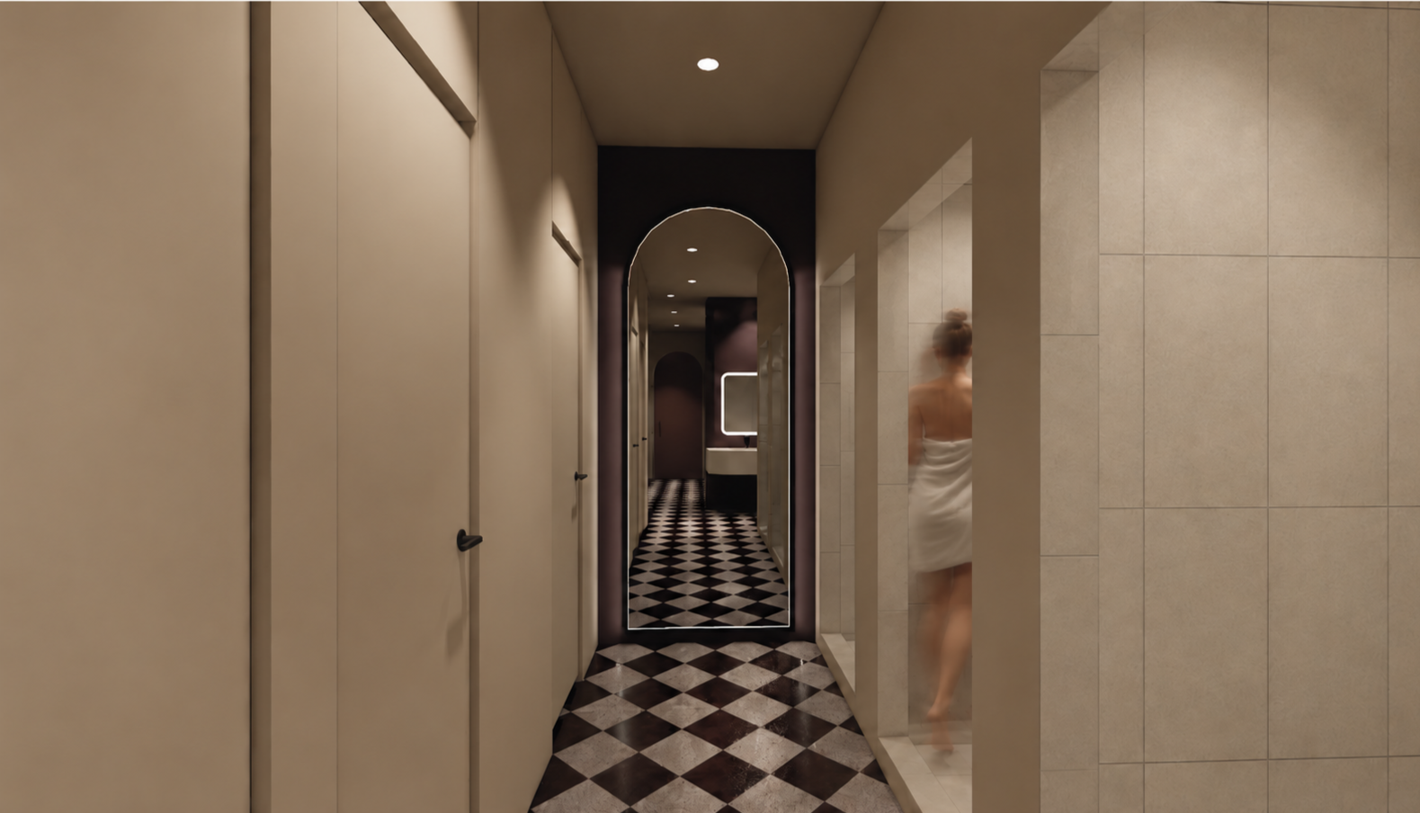 Rendering of Women's Change Room