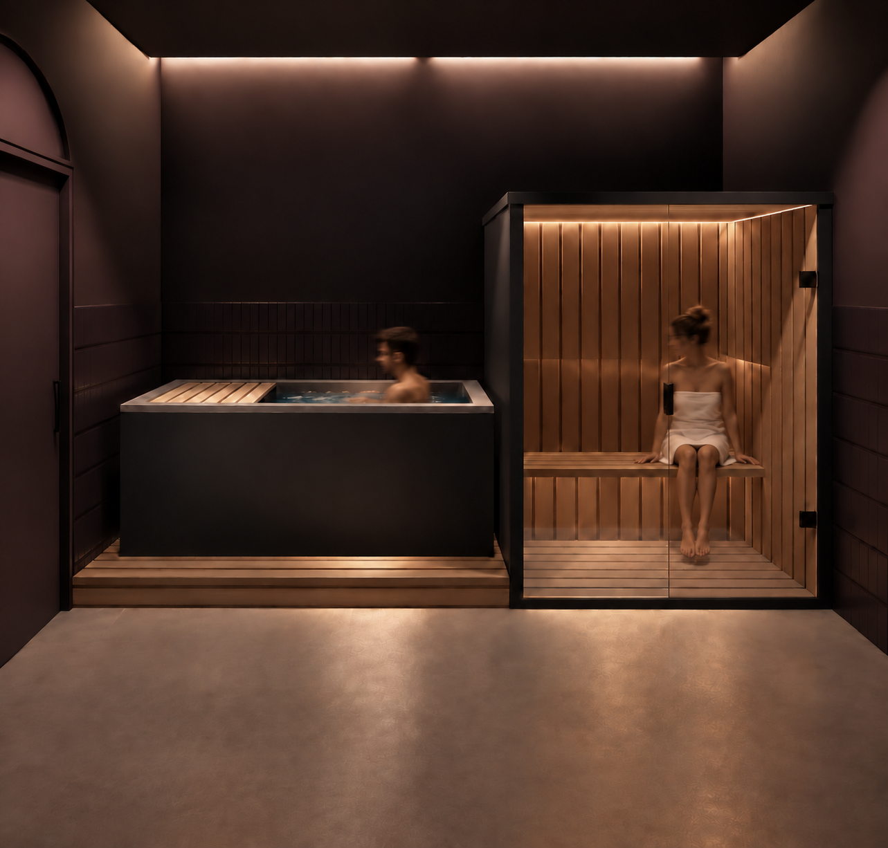 Rendering of the cold plunge