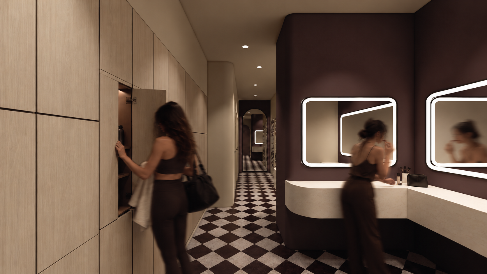 Rendering of Women's Change Room
