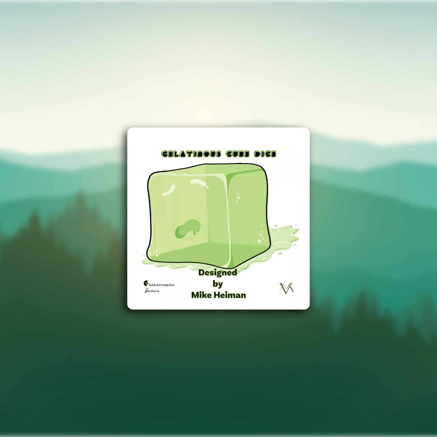 Gelatinous Cube Dice - Don't Die.