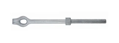 Hot Dip Galvanized Thimble Eye Bolt with our without Thimble Nut