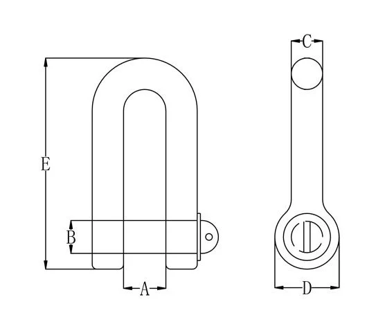 GALVANIZED DIN 82101 SHACKLE ,Form ADin82101.jpg