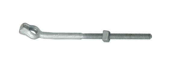 Hot Dip Galvanized Thimble Eye Bolt Angled Type