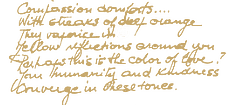 Close-up of handwritten text on a black background