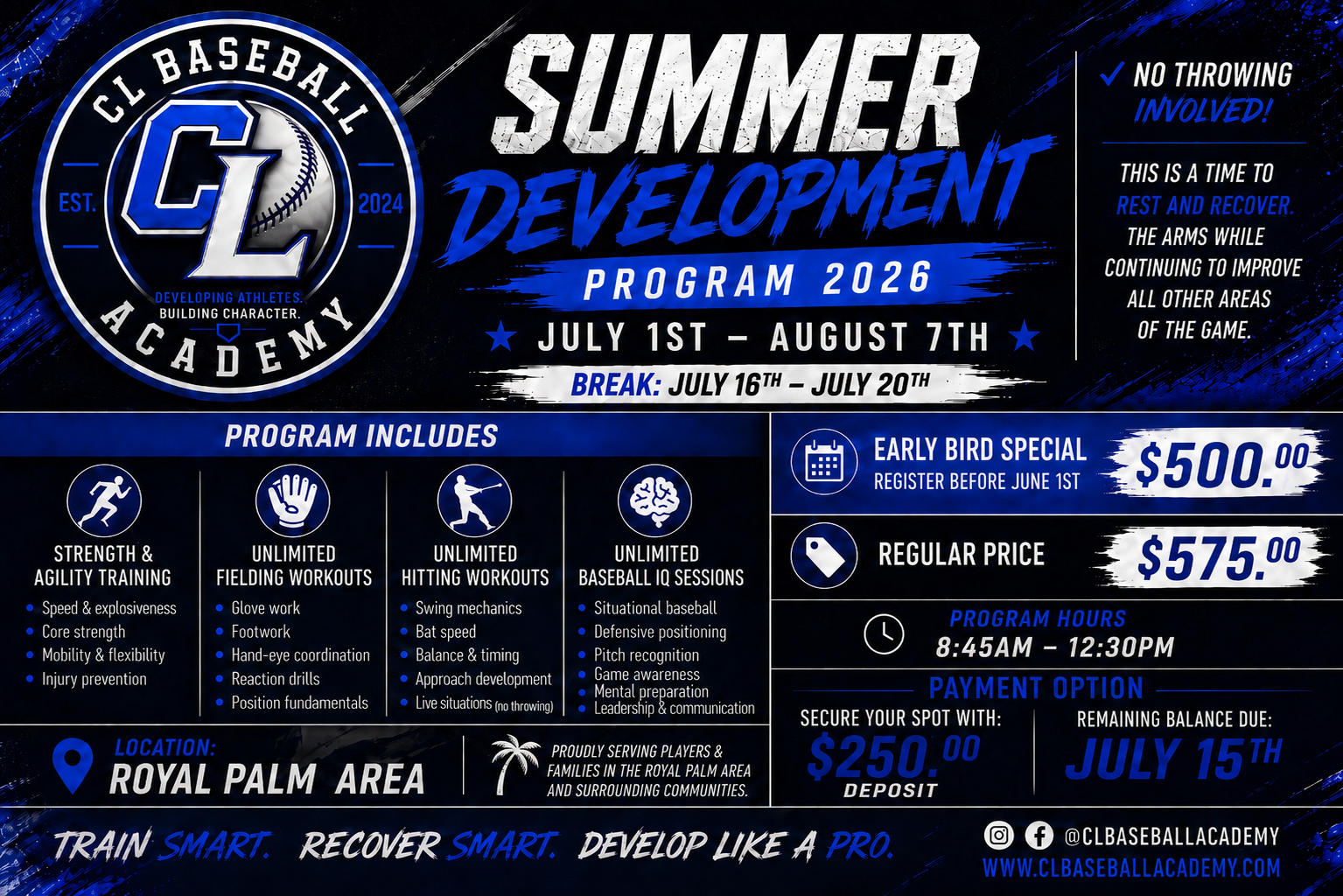 CL Baseball Academy Summer Development Program 2026