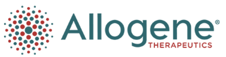 Allogene Therapeutics logo with a circular dot pattern symbol and company name